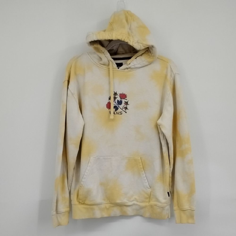 Vans Cream and Yellow Tie-Dye Men's Hoodie